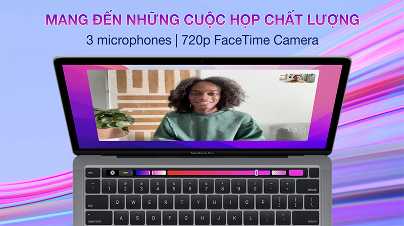 Hệ thống camera và âm thanh rõ nét của MacBook Pro M2